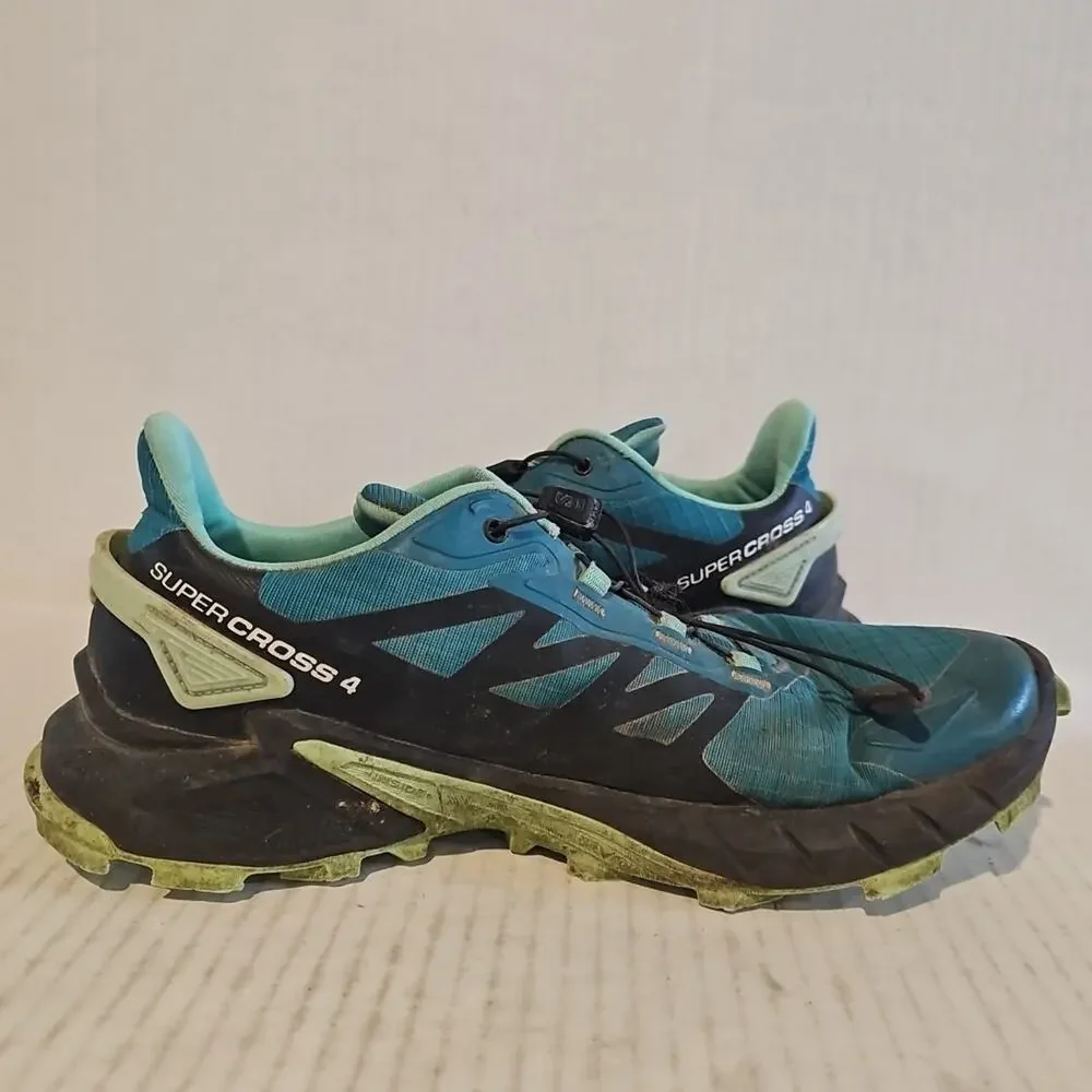 Salomon Supercross 4 Women's Running Shoe Teal size US 9
